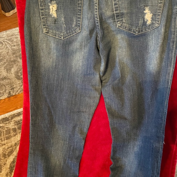 INC Sequins embellished distressed jeans, size 8 - Picture 3 of 4